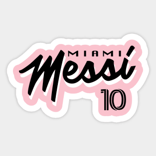 Inter Miami Messi Football Design Sticker